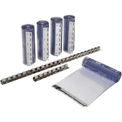 Conjunto de cortina em tiras/lamelas PVC 225x30 cm 291162