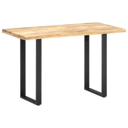 Mesa de jantar 120x60x76 cm madeira de mangueira maciça