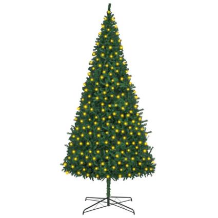 Árvore de Natal artificial com luzes LED 400 cm verde