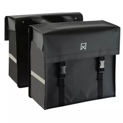 Alforges de bicicleta 40 L lona preto mate