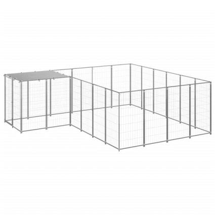 Canil 8,47 m² aço prateado