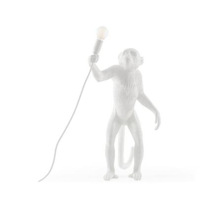 lámpara Monkey standing blanca