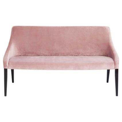 Banco Terciopelo Black Mode velvet rosa