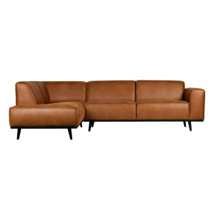 sofá chaise longue cuero Coñac