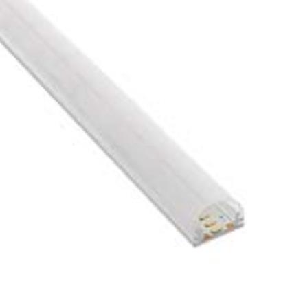 Kit - perfil aluminio lua para fitas led 1 metro