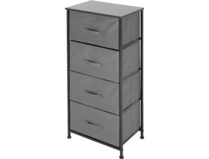 Cómoda  4 Gavetas Preto