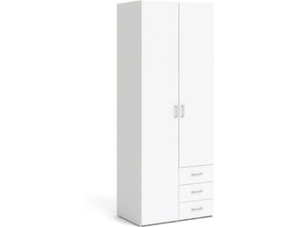 Roupeiro  Branco (Laminado Lacado - 77x200x49.5 cm)