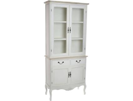Vitrine  INTERNATNL MB-146692 (Branco - Madeira e Vidro - 200 x 88 x 40 cm)
