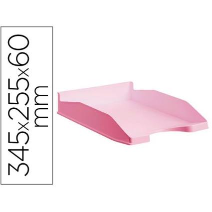 Tabuleiro de secretária Ecogreen Plástico 100% Reciclado Rosa Pastel