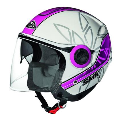 Capacete Jet Cooper Essence L Glossy White / Pink