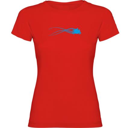 Camiseta De Manga Curta Motorbike Estella XL Red