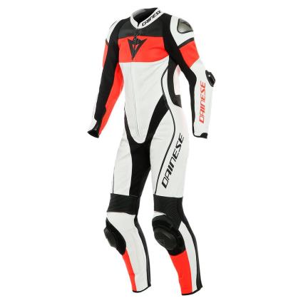 Traje Perfurado Imatra 44 White / Fluo Red / Black