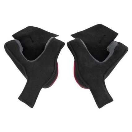 N-com N104 Absolute Clima Comfort Cheek Pads XXL 35 mm Black / Red