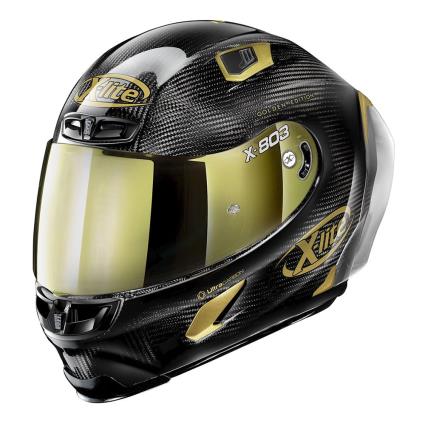 Capacete Facial Carbon Golden Edition X-803 Rs Ultra L Carbon / Gold