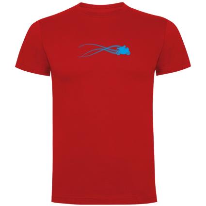 Camiseta De Manga Curta Motorbike Estella L Red