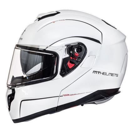 Capacete Modular Atom Sv Solid 2XL White Pearl Pearl