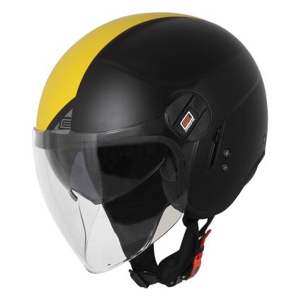 Capacete Jet Alpha S Fluo Yellow / Black Matt