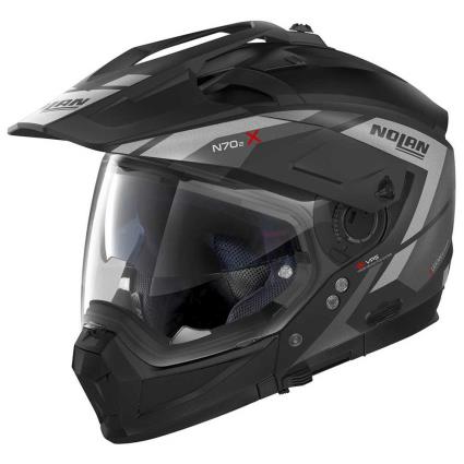 Capacete Conversivel N70-2 X Grandes Alpes N-com S Flat Black / Grey