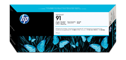 91 775 ml Photo Black Ink Cartridge with Vivera Ink -