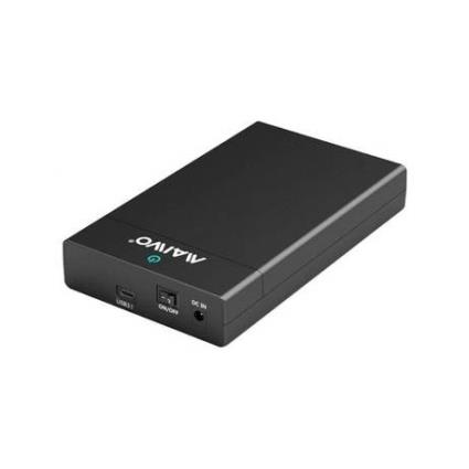 CAIXA EXTERNA PARA DISCO 3.5 SATA USB 3.1 GEN 2 10GB TYPE-C PRETA - BLUERAY