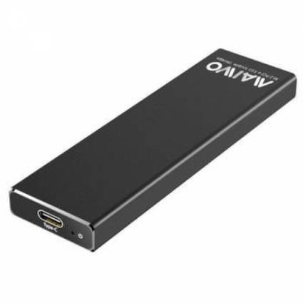 CAIXA EXTERNA PARA DISCO M.2 PCIE NVME USB 3.1 GEN 2 10GB TYPE-C PRETA - 