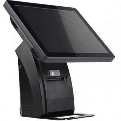 POS ZQ-P1088MAX Intel J1900 4GB 64GB SSD 15 Táctil True Flat Impressora Térmica 80mm VFD 2x20