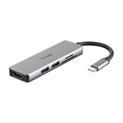 Docking Station  USB C Macho 2 x USB 3.0 Tipo A Fe