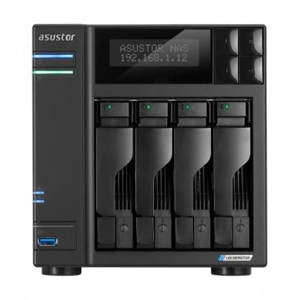 NAS AS6604T 4 Bay J4125 2.0GHz QC 4GB DDR4 2xM.2PCIe + 4xSATA3: 2x2.5 GbE 3Yr Wrt