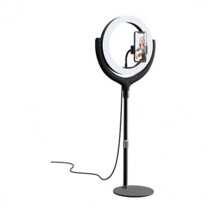 Suporte Tiktok  Stand LED Ring Light 12 1.7m Preto