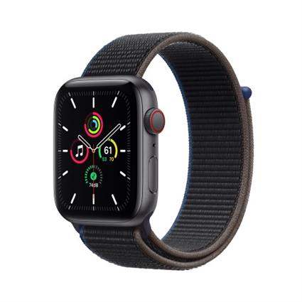 Watch SE GPS + Cellular, 44mm Space Gray Aluminium Case with Charcoal Sport Loop