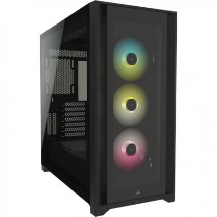 Caixa E-ATX  5000X iCUE RGB Smart Preto Vidro Temper