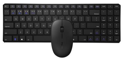 Conjunto RAPOO teclado e rato sem fios  9300M Multi-mode Ultra-slim