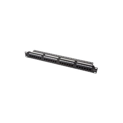 NP0004A PATCH PANEL 24 PORTAS CAT6 UTP RJ45 PRETO
