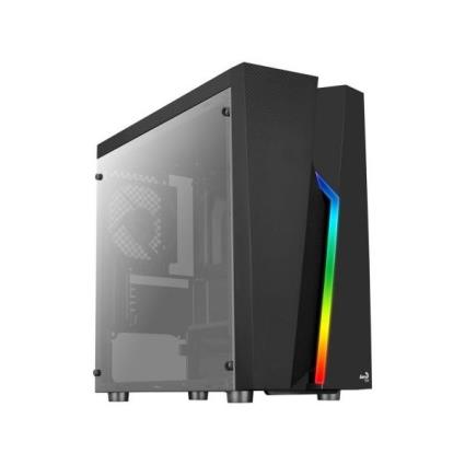 CAIXA  BOLT MINI MICRO-ATX, RGB 13 MODES, FULL SIDE WINDOW, 1X 8CM REAR FAN