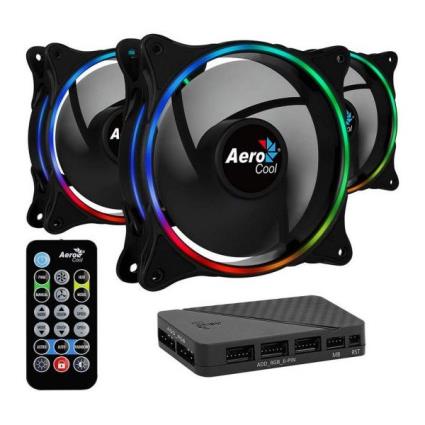 Ventoinha  ECLIPSE 12 PRO, 3X 12CM ARGB ECLIPSE FANS,H66F HUB,REMOTE CONTROL - ECLIPSE12PRO