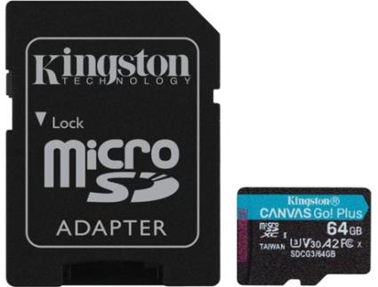 CARTÃO MICROSDXC KINGSTO. -SDCG3/ 64GB