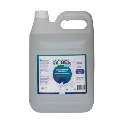 Álcool Gel Antisséptico Sogel 70% 5 Litros