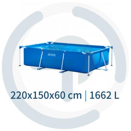 Piscina Tubular INTEX Small Frame (220 x 150 x 60 cm -  1662l)