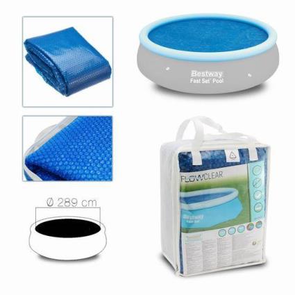 Funda Cubre Piscina Solar redonda Diámetro 289CM