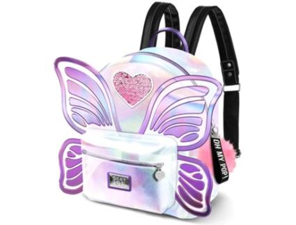 Mochila  Oh My Pop Wings Prateado (27x21x15cm)