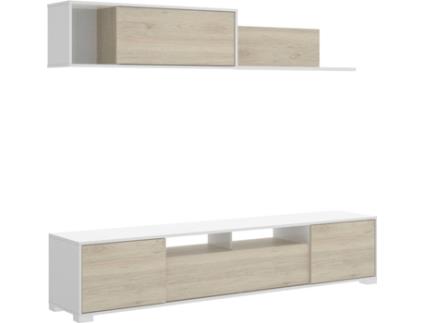 Conjunto de Móveis de TV  Ken (200x180x41cm - Madeira - Castanho)