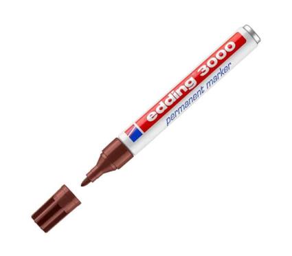 Marcador Permanente 3000 Castanho