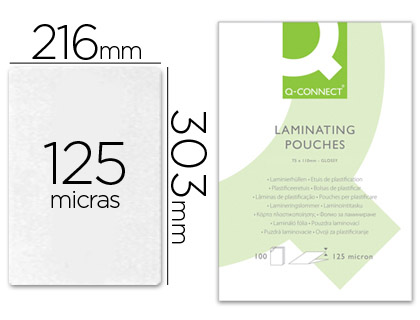 Bolsa Plastificação Térmica 216x303mm A4 125 microns - 100 unidades