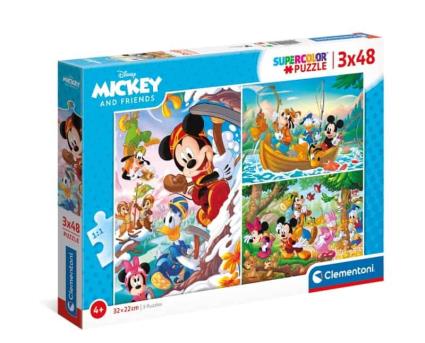 Puzzle 3x48 Mickey e Amigos