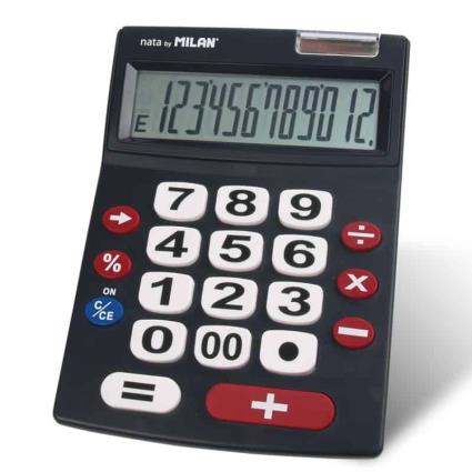 Calculadora , 12 Digit. Preta