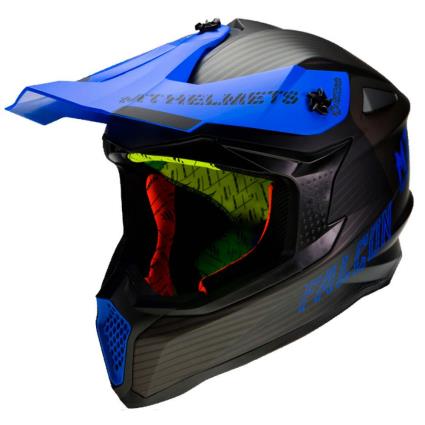 Capacete Motocross Falcon System XS Matt Blue