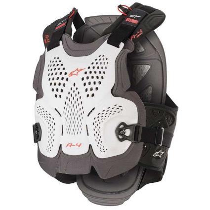 Colete Proteção A 4 Max XS-S White / Anthracite / Red