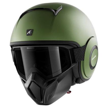 Capacete Conversivel Street Drak Blank XS Green Mat