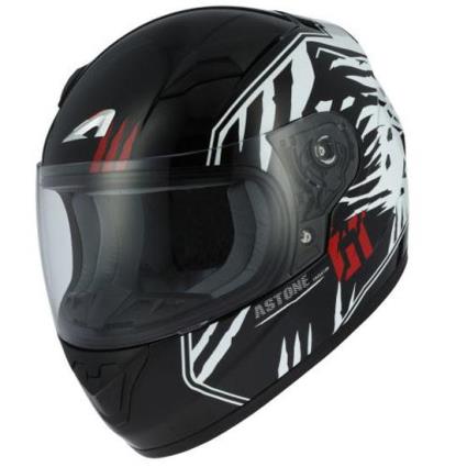 Capacete Integral Gt2 Graphic Predator S Black / White