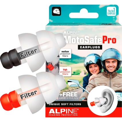 Motosafe Pro Earplugs One Size White